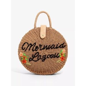 Loungefly Disney Peter Pan Mermaid Lagoon Jute Circle Tote (Box Lunch Exclusive)